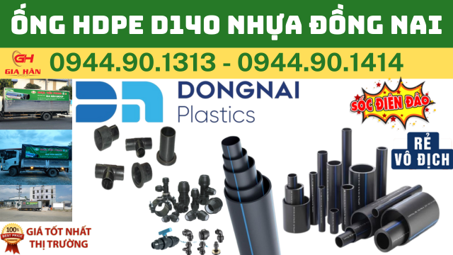 ỐNG HDPE D140 NHỰA ĐỒNG NAI