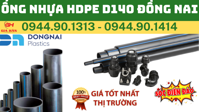 ỐNG NHỰA HDPE D140 ĐỒNG NAI