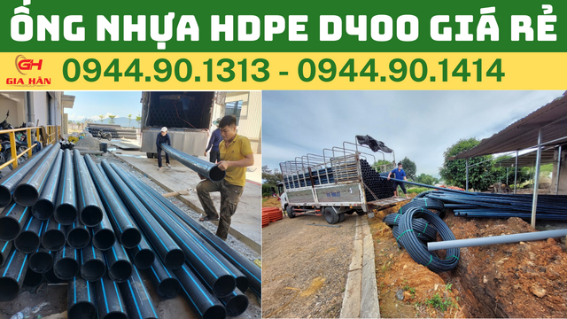 BẢNG GIÁ ỐNG NHỰA HDPE D400 GIÁ RẺ